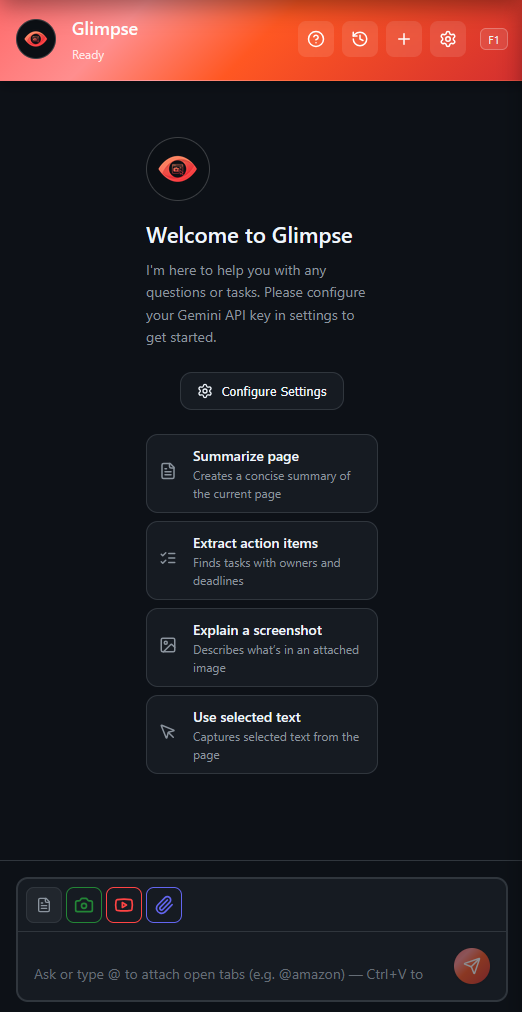 Glimpse Extension Interface